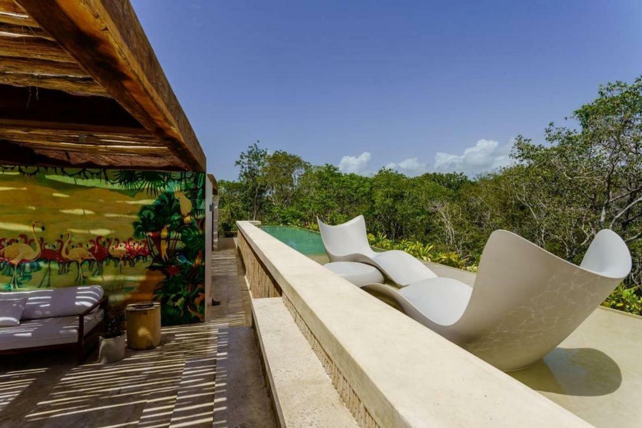 Jungle Luxury In Private Residential Area & Stunning Rooftop By Stella Rentals Tulum Extérieur photo